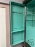 Lexington Cheval Platinum Finish Bar Cabinet Tiffany Blue Interior