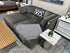3964 *Made In Canada* 4 Pc Charcoal Fabric Cuddle Sofa Set