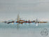 ’Marina’ Boats & Body Of Water Oil On Board Cdn Artist: J. Hambleton 46x34’’ Artwork