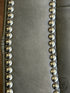 Matte Dark Grey Leather Swivel Arm Chair W/Nailhead Trim Botton Tufting 34x36x35’’ Leather Swivel