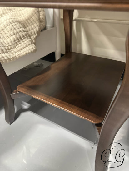 Medium Brown Stained 1 Drawer End Table W/Bottom Display Space 22x27x25’’ End