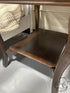 Medium Brown Stained 1 Drawer End Table W/Bottom Display Space 22x27x25’’ End