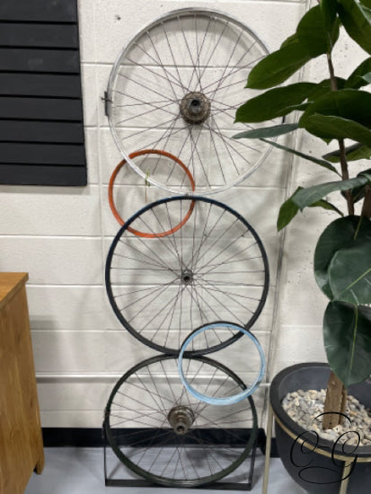 Metal Bicycle Wheels/Spokes Wall Decor