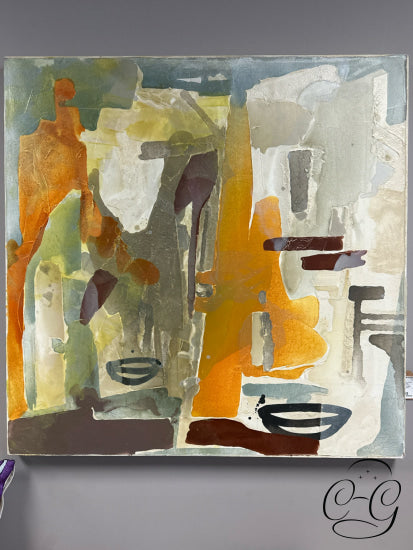 Original Canvas Artwork ’2 Bowls’ Mixed Media 42x42’’ Artwork