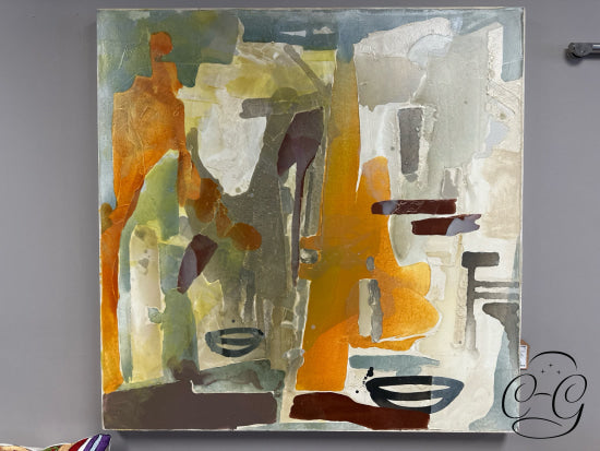 Original Canvas Artwork ’2 Bowls’ Mixed Media 42x42’’ Artwork