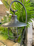 Pottery Barn Lantern Style Anthractie Finish Metal Table Lamp