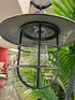 Pottery Barn Lantern Style Anthractie Finish Metal Table Lamp
