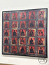 Red & Black Vintage Oil On Canvas ’Art of Buddha’ Picture 49x49’’ Artwork