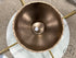 Round Copper Bowl With Cream Speckled Rim Home Decor
