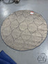 Round Royal Blue Light Blue White Area Carpet 78’’D Rug