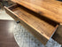Rustic Reclaimed Peroba WD 4 Drawer Desk W/Black Steel Legs Back Display Space 63x29x31’’ Desk