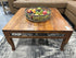 Sheesham Wood Coffee Table W/Black Metal Detailing Trim 35x17’’ Coffee