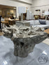Silver Leaf Resin Sequoia DNG Table Base Cast From Acacia Tree Roots 44x38x30’’ Dining Table Base Only