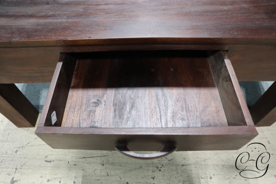 Solid Rosewood Rect. Coffee Table With Block Legs 1 Drawer 24x46x20 Coffee