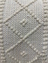 Square Cream Diamond Pattern Wool Toss Pillow