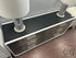 Stainless Steel Drawer Front 6 Dresser With Grey Frosted Glass Top Only