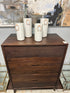 Tall 5 Drawer Solid Mango Wood Dresser 36x20x47’’ Tall Dresser