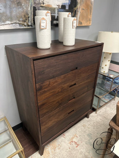 Tall 5 Drawer Solid Mango Wood Dresser 36x20x47’’ Tall Dresser