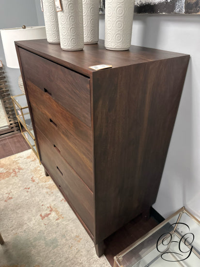 Tall 5 Drawer Solid Mango Wood Dresser 36x20x47’’ Tall Dresser
