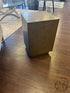 Torre And Tagus Antique Brass & Gold Embossed Cube Accent Table