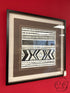 Tribal Echo Ii Grey Beige Abstract Design Picture In Black Frame
