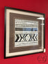 Tribal Echo Ii Grey Beige Abstract Design Picture In Black Frame