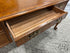 Vintage 4 Drawer Chippendale Style Oak Elm Burl Desk W/Cabriole Legs,*Key 59x29x30’’ Desk