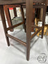 Walnut Veneer Solid Rubberwood Frame Counter Stool W/Curved Back Height