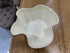 Wavy Rim Light Yellow Glass Bowl Home Decor