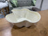Wavy Rim Light Yellow Glass Bowl Home Decor