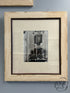 Weathered Cream Framed European Balcony & Window Picture 19x21’’ Picture