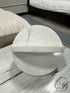 White Marble Interlocking Circle Design Decor 7x7x7’’ Home Decor