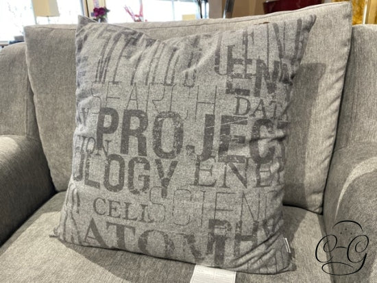Grey Cushion With Project Design Pillow