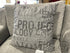 Grey Cushion With Project Design Pillow