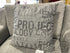 Grey Cushion With Project Design Pillow