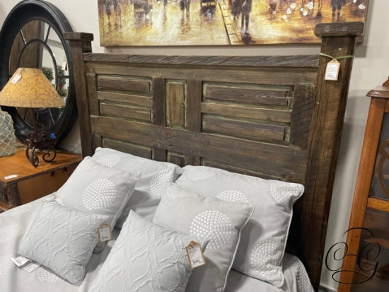 Rustic Solid Wood Queen Bed