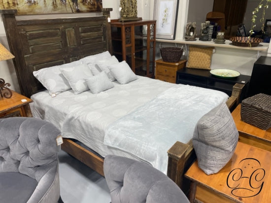 Rustic Solid Wood Queen Bed